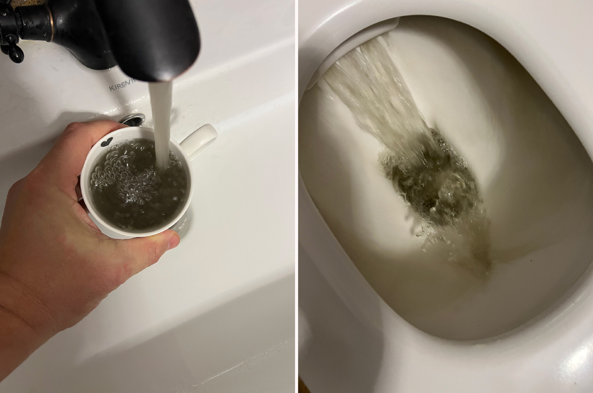 Цвет воды у меня в квартире на ул. Гагарина