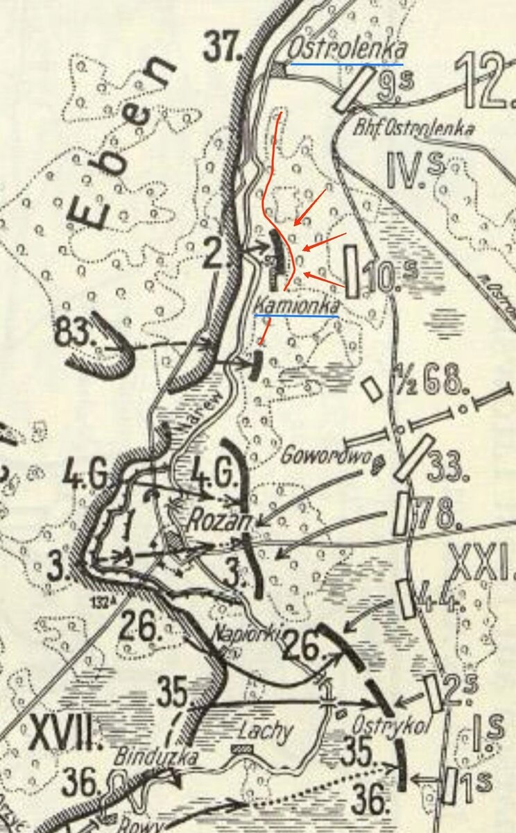 Карта боевых действий.
