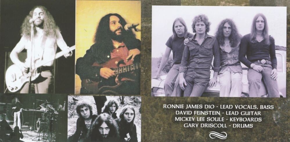 Дио и группа Elf в 1972 году. Этот скрин - вырезка с альбомаЮ, на котором появились каверы группы на известные шлягеры типа "Black Dog", "War Pigs" и "Aqualung"