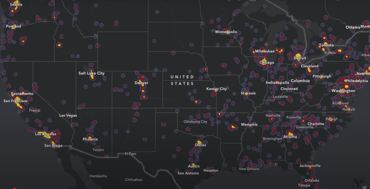 Та же история и в других развитых странах: Много в Великобритании, немало в Европе и локально и на других континентах. 