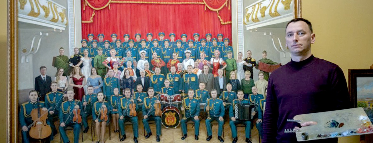    Юрий Сивачев - первый художник, которого мобилизовали в зону СВО. / из архива художника Юрия Сивачева