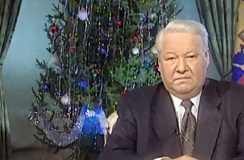    Новогоднее обращение Бориса Ельцина вышло 31 декабря 1999 года