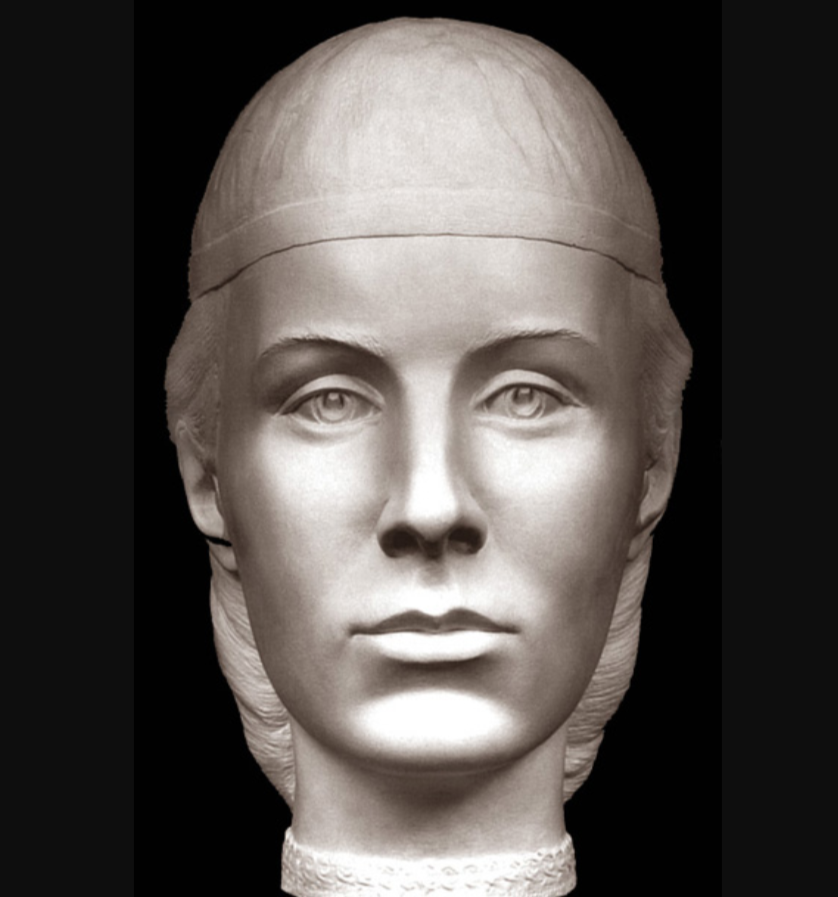 Реконструкция по черепу, С. Никитин, 1999 год.