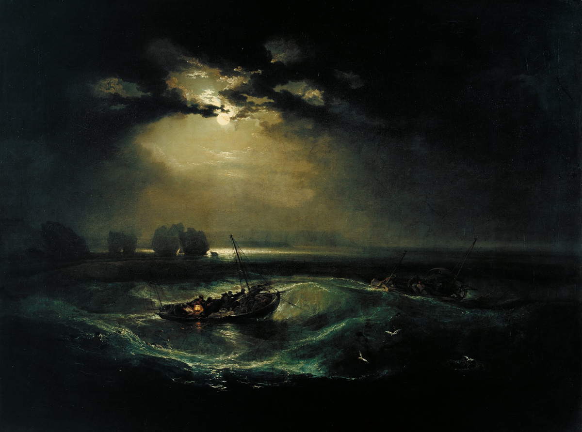 Уильям Тернер, Рыбаки в море, 1796, холст, масло, 92 × 122 см