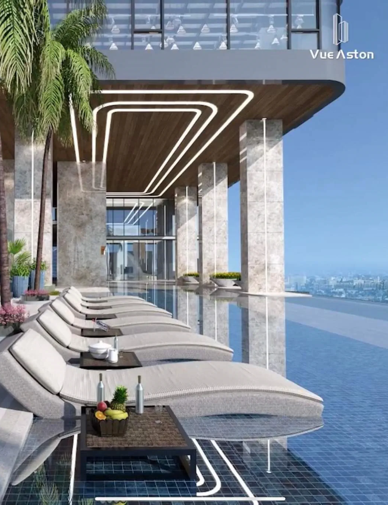 1 Галерея → Открытые бассейны во дворах, зонах отдыха и «бесконечные» бассейны на высоких этажах с потрясающими видами на город