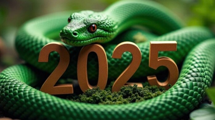 Зелёная Змея - символ 2025 года.
