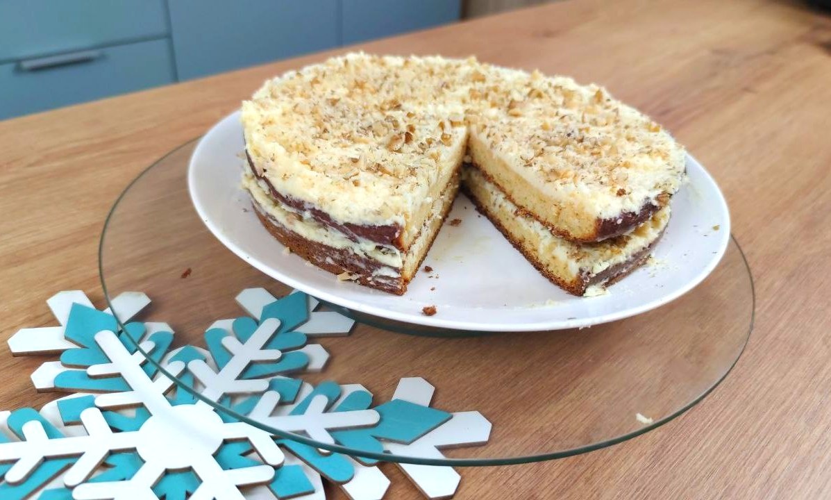 Мамин новогоднитй торт. Фото автора.