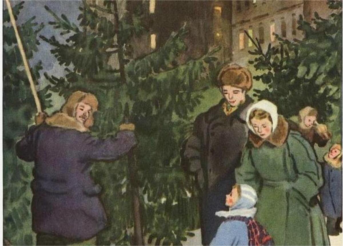 Фото: Наум Цейтлин, "Ёлочный базар" (1956)