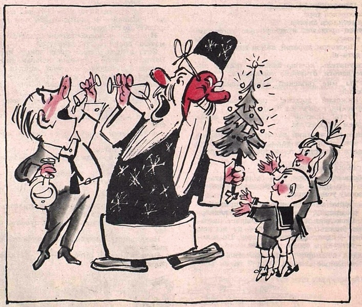 Художник А. Елисеев, журнал «Крокодил» 1966 №36