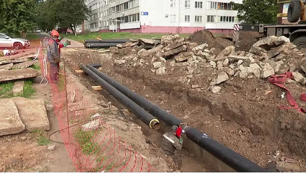    АО «Татэнерго» в 2024-м году капитально отремонтировало в Нижнекамске 13,5 км сетей теплоснабжения и 5 км сетей ГВС