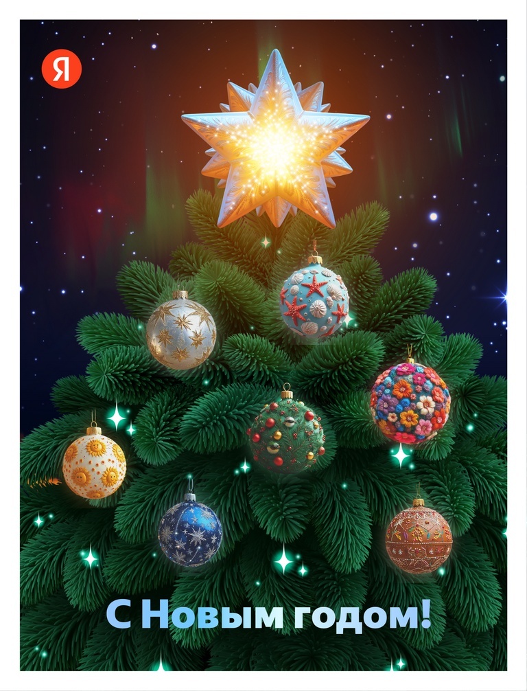 Открытка создана с помощью Шедеврума, нейросети Яндекса