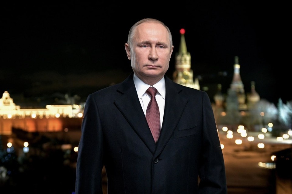    Владимир Путин поздравил жителей России с Новым годом 2025. Фото: Алексей Никольский/ТАСС
