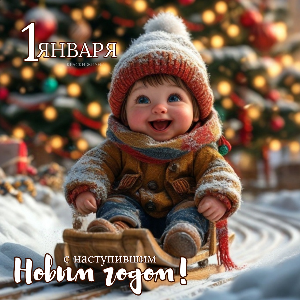 1 января . С наступившим Новым годом!