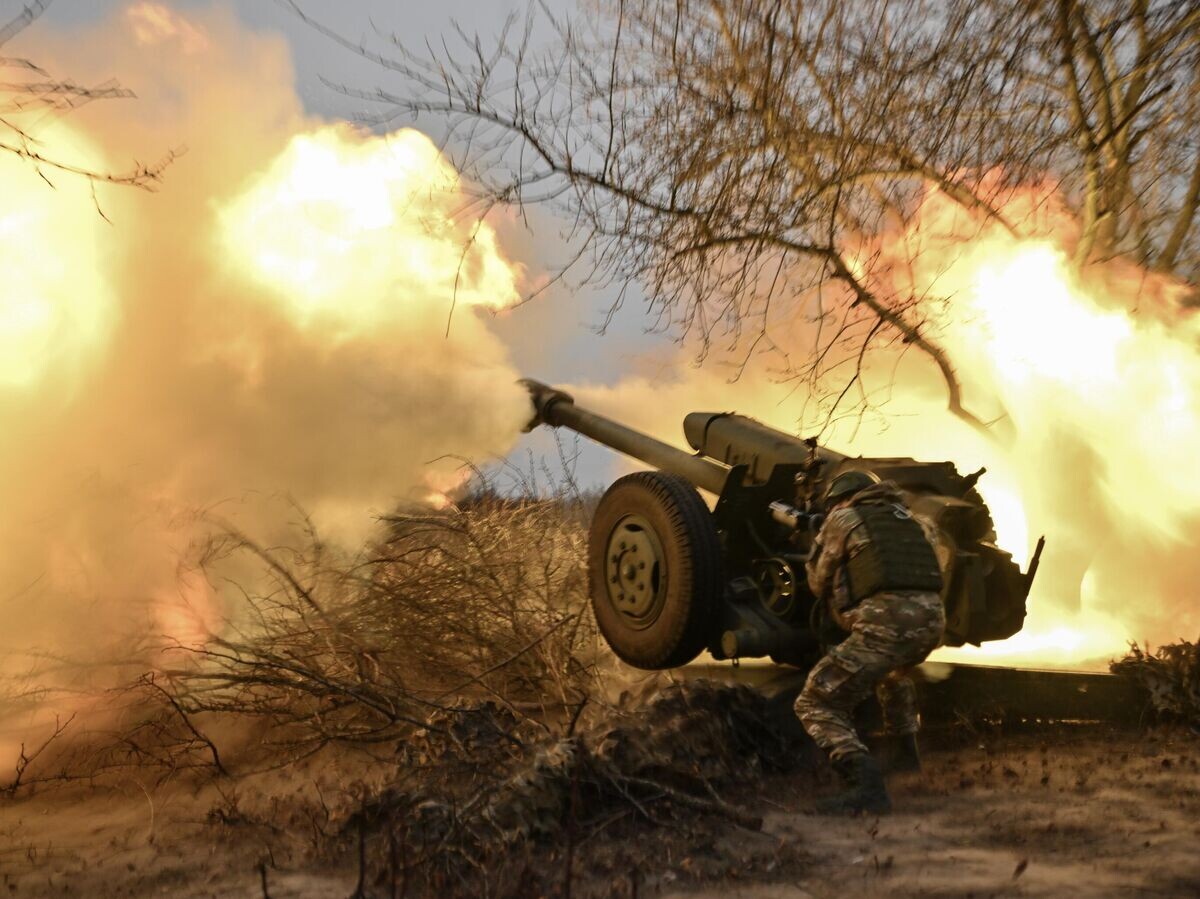    Артиллеристы бригады имени Александра Невского на Волчанском направлении СВО© РИА Новости . Константин Михальчевский