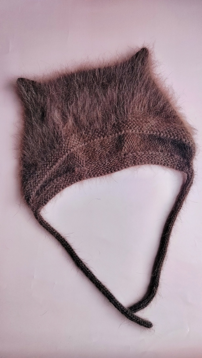 Коточепчик из пуха норки в 5 нитей + 2 доп