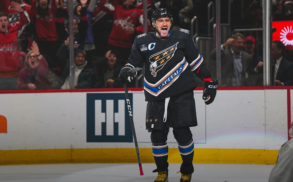 Александр Овечкин прервал голевую серию. Фото: НХЛ