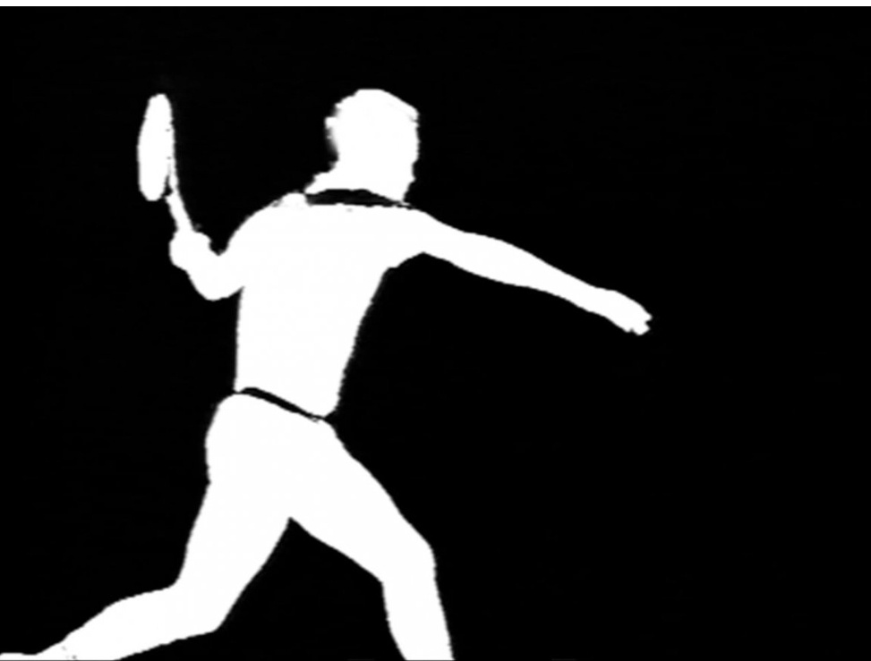 Видеоинсталляция " Ты и теннис" художника Арсения Власова в XL галерее г. Москва 2004 г. 