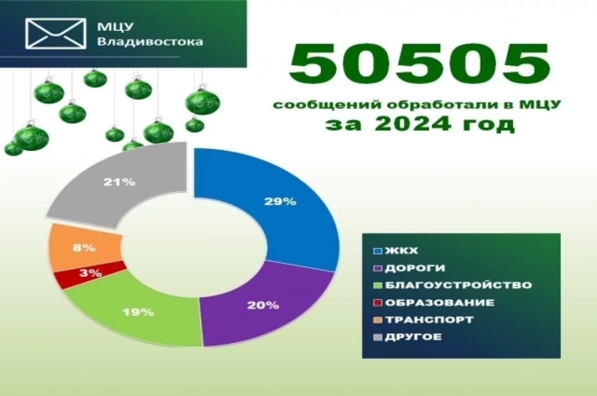   В 2024 году жителей Владивостока больше всего волновали проблемы ЖКХ