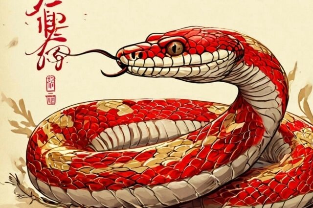    Год Змеи наступит в России 1 марта. Фото: Изображение создано с помощью приложения Шедеврум