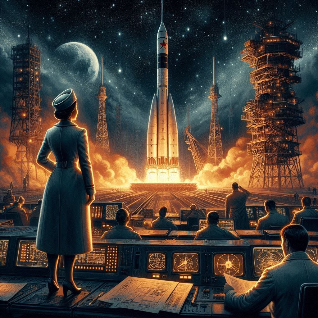 Запуск первой автоматической межпланетной станции «Луна-1» с космодрома Байконур