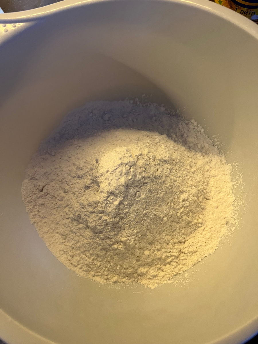 Мука+разрыхлитель+соль