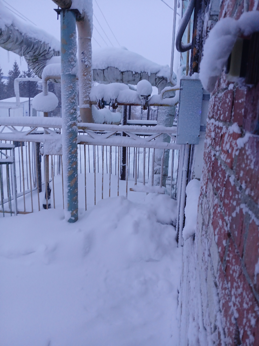 Такая зимняя сказка на работе.