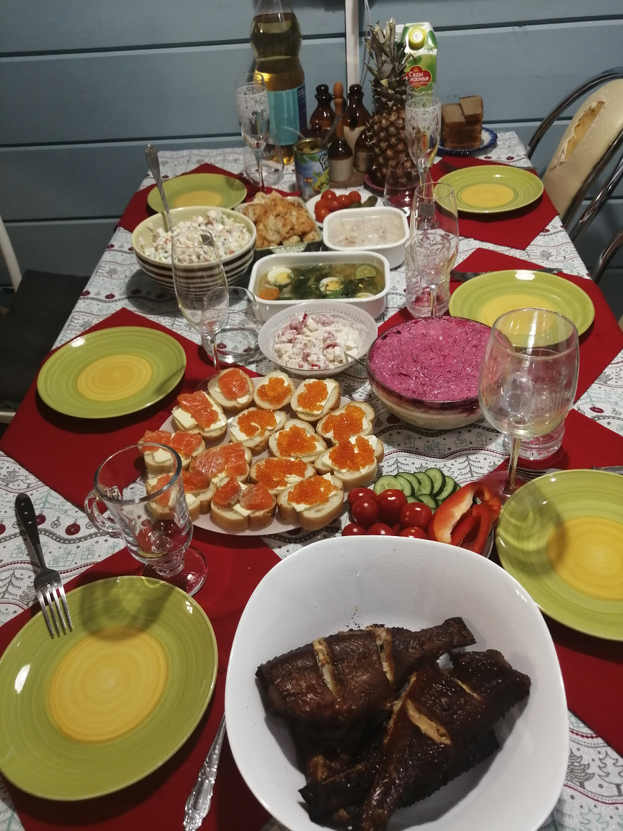 Такой вот новогодний стол