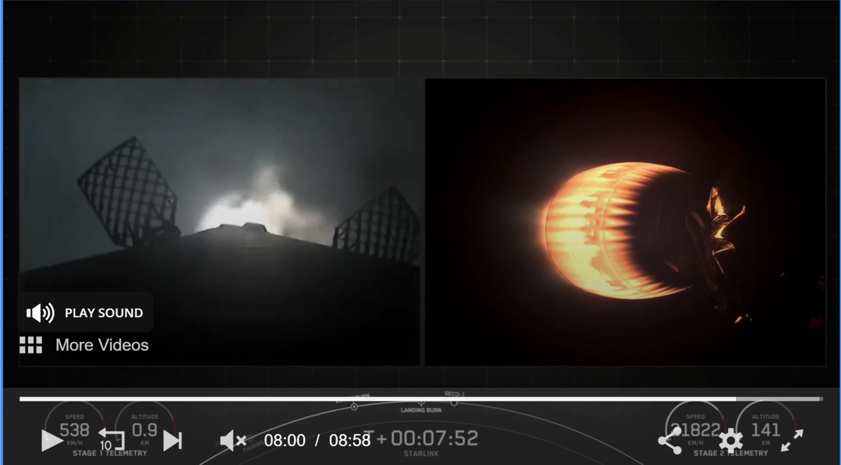 Запуск 31-го во вторник стал третьим запуском ракеты Falcon 9 компании SpaceX за последние три дня, после запуска ракеты Starlink из Калифорнии и запуска четырех спутников Astranis с другой стартовой площадки компании во Флориде на космодроме на мысе Канаверал.