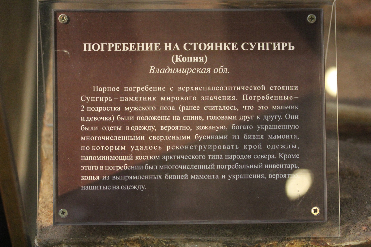 Реконструкция погребения в Историческом музее г. Москвы