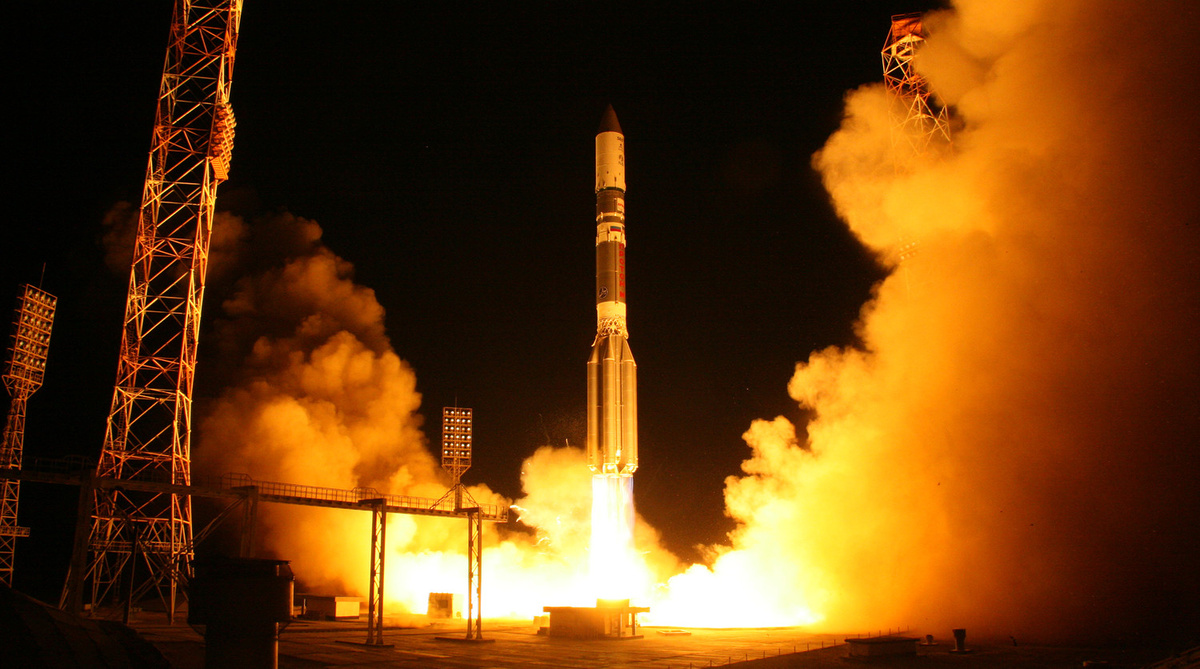 Старт ПРОТОНА с Байконура