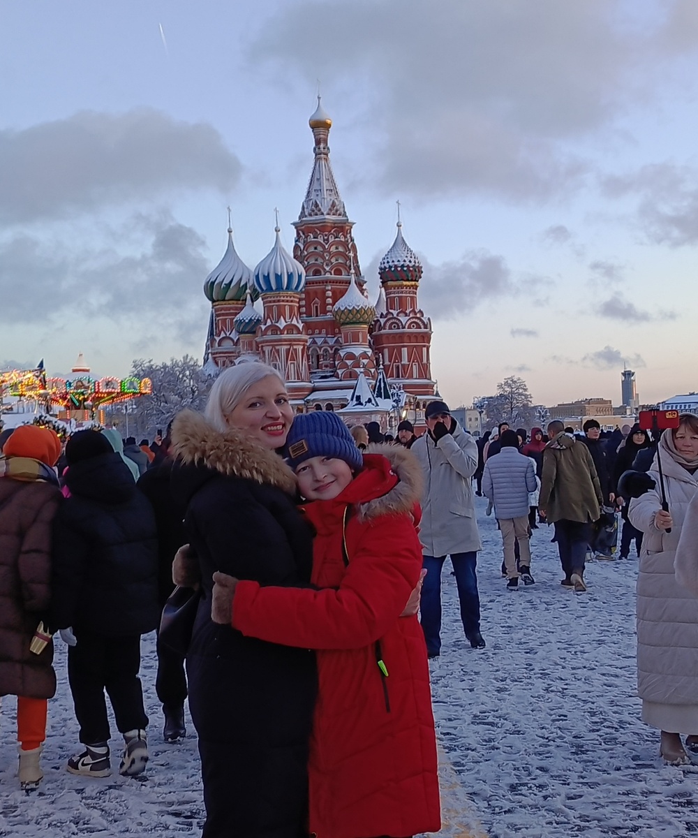 Автор с сыном 31 декабря 