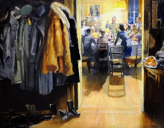 Юрий Пименов. Новый год. 1949. Холст, масло. 70 х 90. Белгородский государственный художественный музей