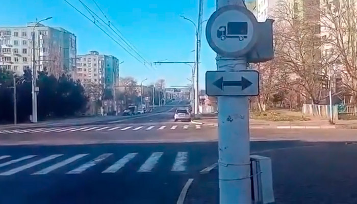Улицы Тирасполя опустели. Фото: кадр из видео