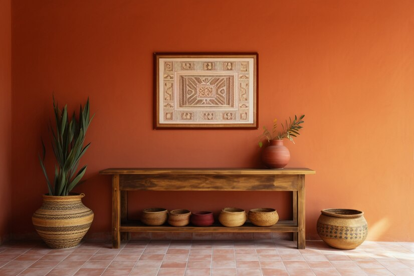 Терракот в интерьере (фото: elbamebel.com)