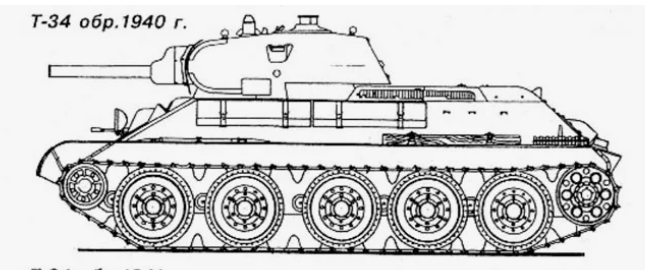 Т-34 1940 года.