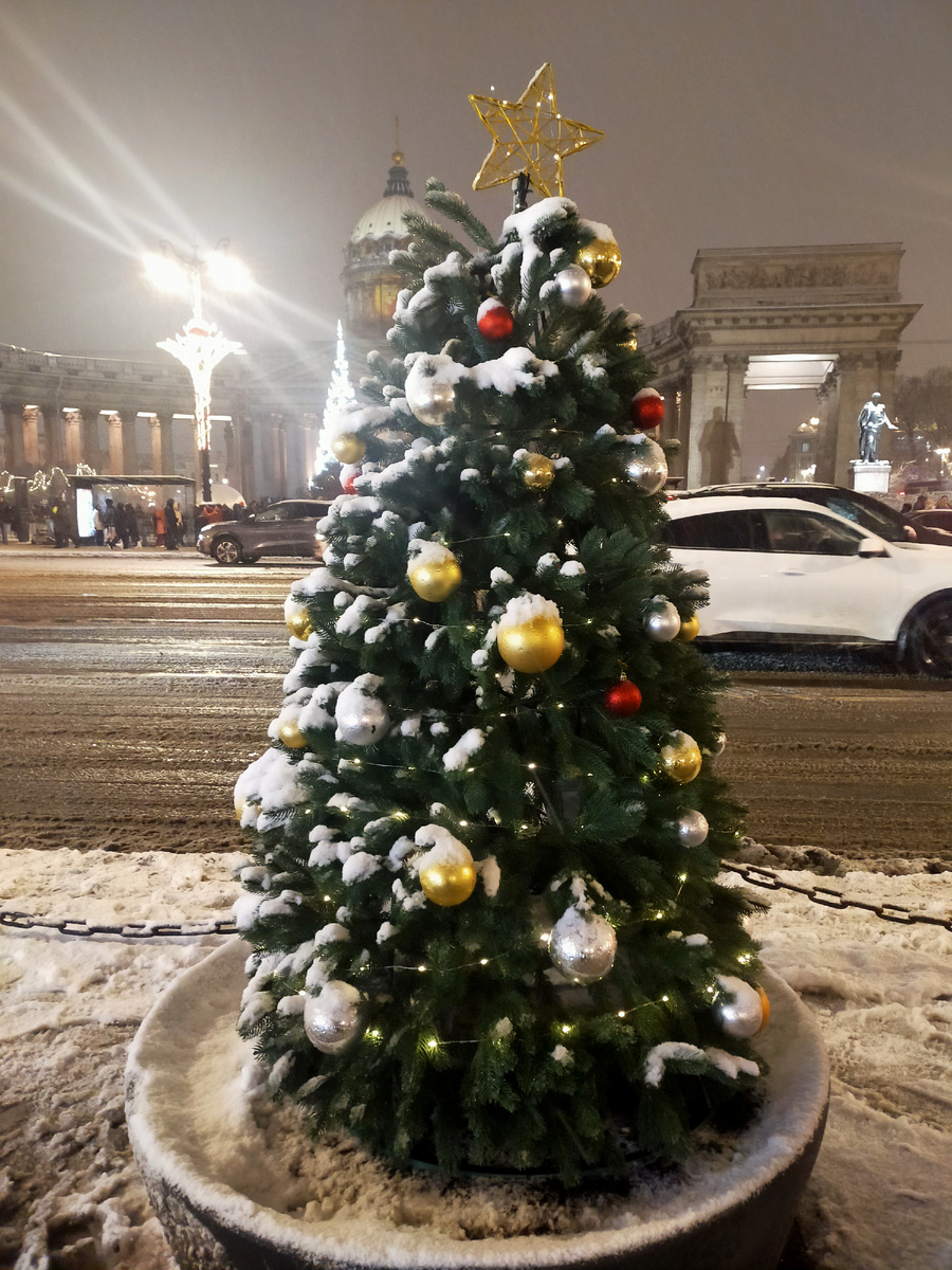 Ёлочка напротив Казанского Собора.