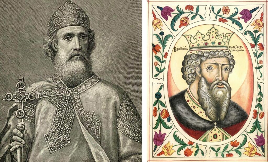 Владимир Великий (980-1015) - правитель, крестивший Русь в 988 году, что способствовало укреплению государства и установлению тесных связей с Византией.
