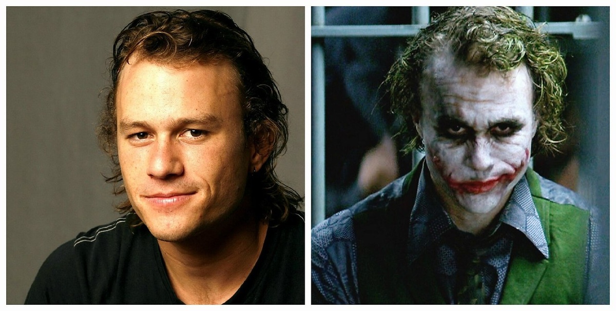 Леджер "своё" лицо и с гриммом и образе 