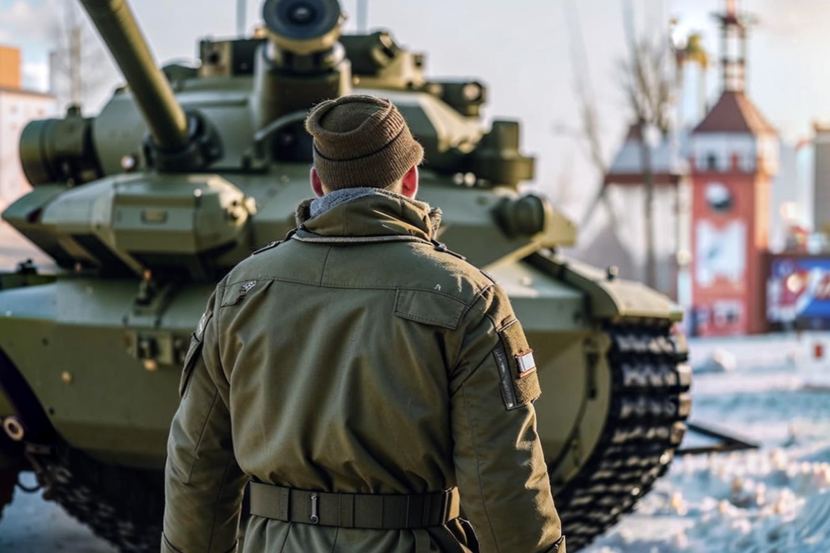 В 2024 году американские танки показали провал США на Украине.  Фото: Изображение сгенерировано нейросетью Kandinsky 3.1