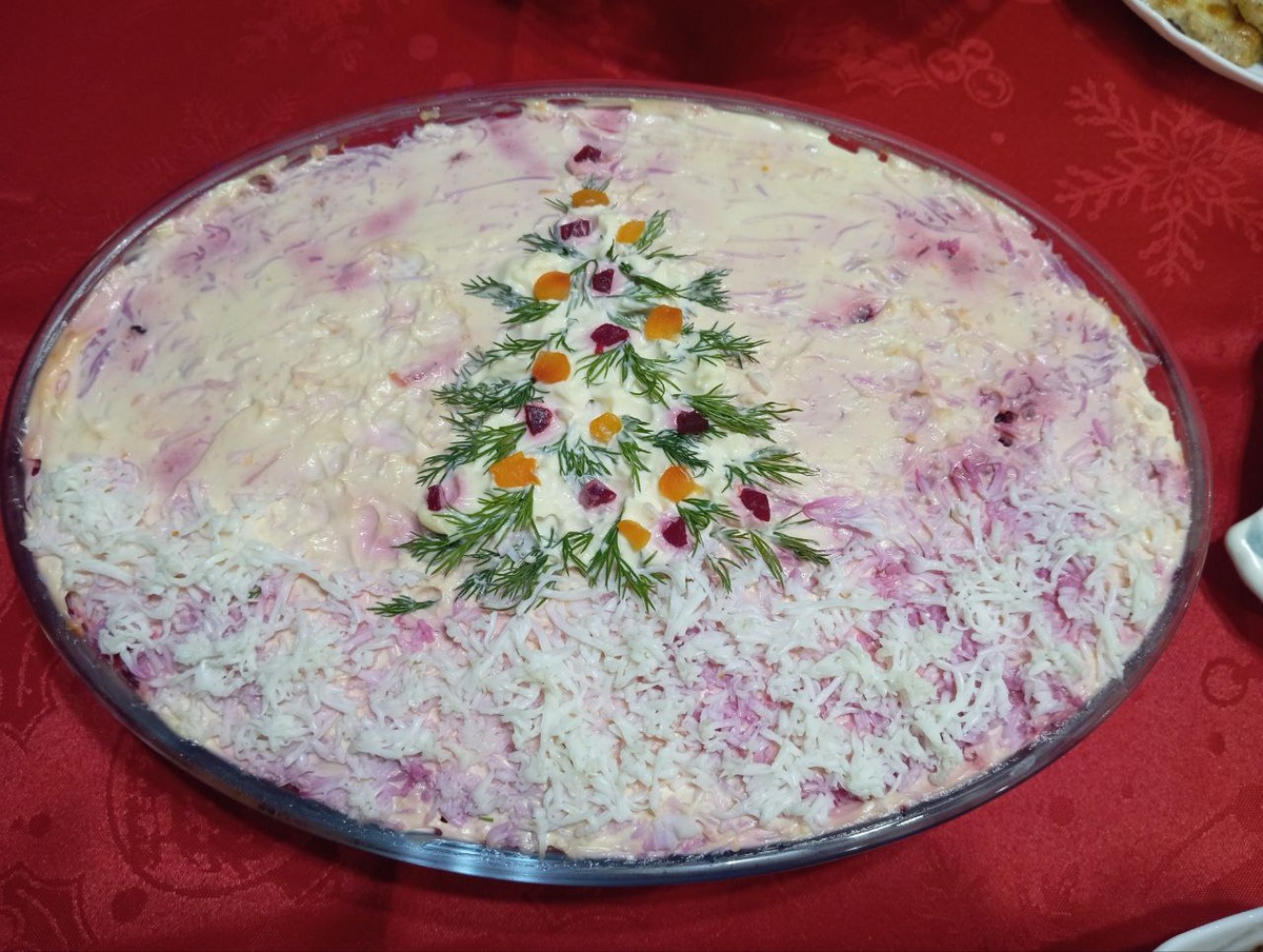 Селедка под шубой. Новогодняя)))