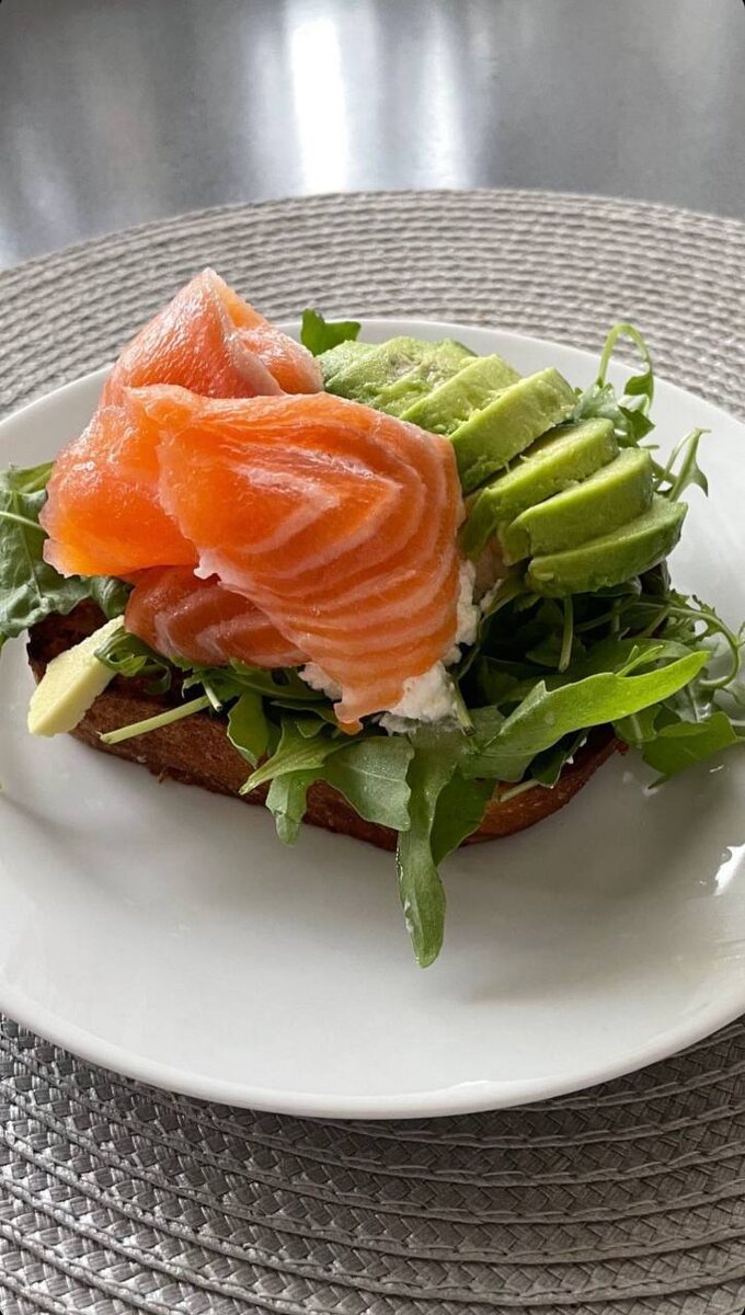 Вариант с лососем. 