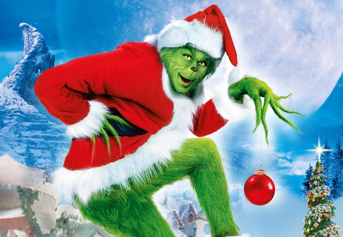 Джим Керри в образе Гринча из фильма "Гринч – похититель Рождества"(2000).