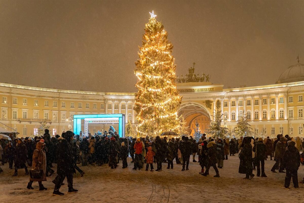 Главная новогодняя елка Санкт-Петербурга.
