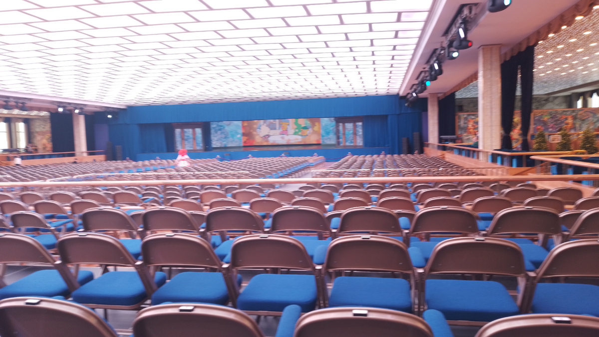 Сам зал. Это МАЛЫЙ зал, в большой не было билетов уже в ноябре. Если я конечно  ничего не напутала...