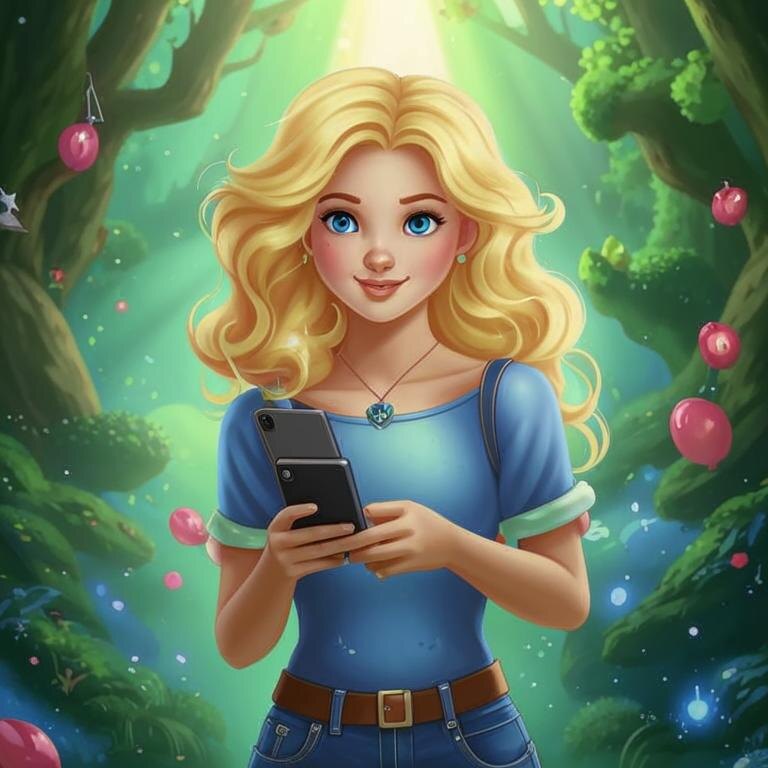 Милая принцесса уже не девочка, а девушка. Нарисовал ИИ