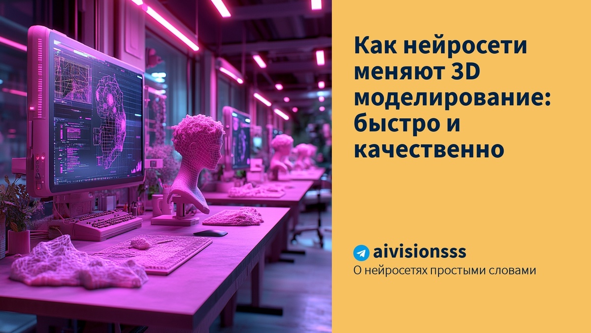    Как нейросети меняют 3D моделирование: быстро и качественно aivisions
