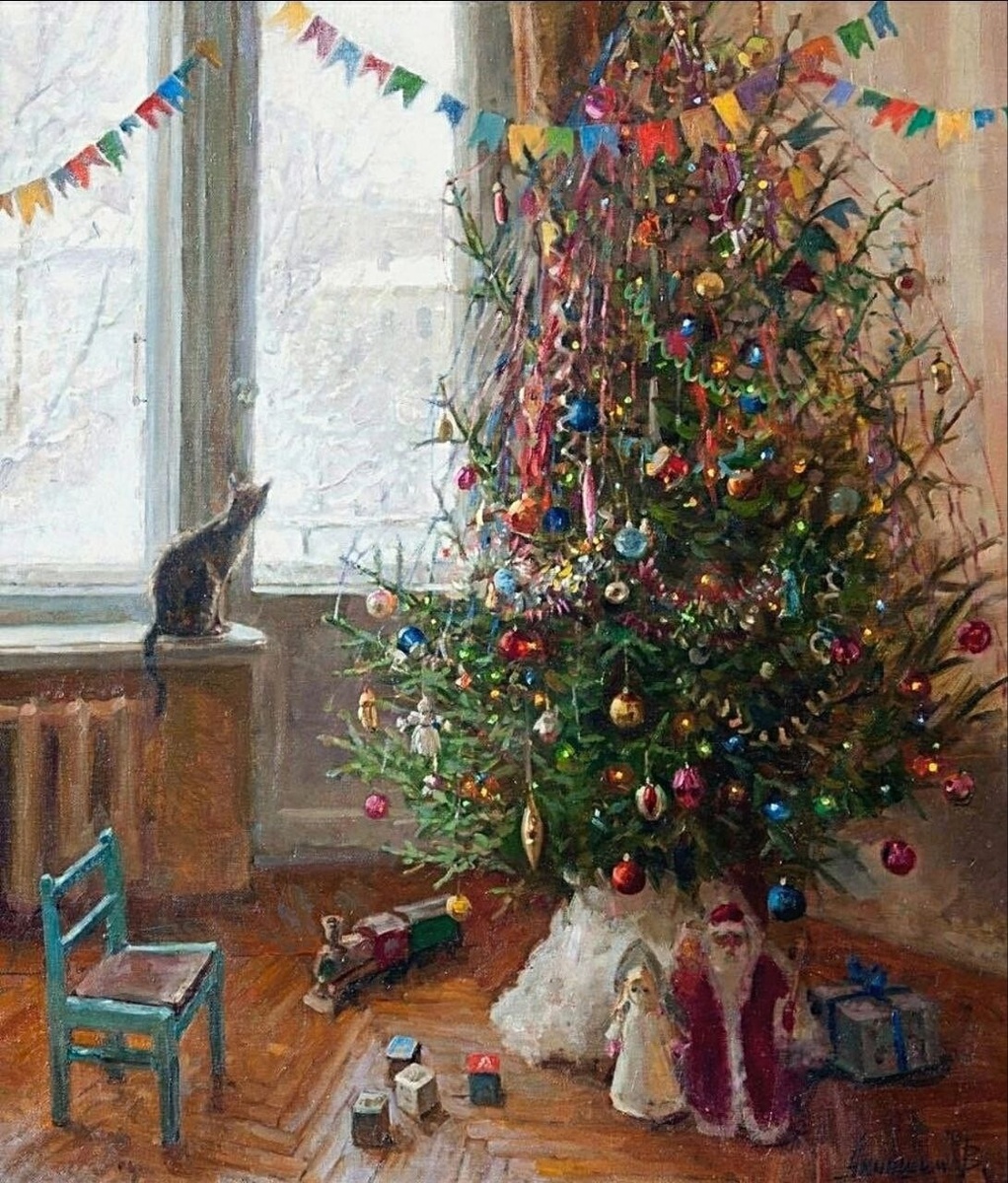 "Первое января", художник В. Акиншин