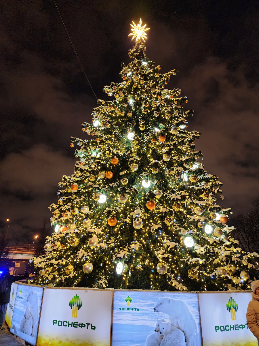 Ёлка на входе на ВДНХ
