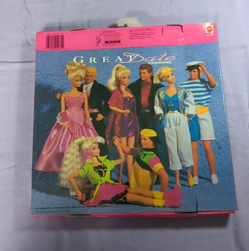MATTEL 1992 "GREAT DATE" FASHIONS FOR BARBIE & KEN. Фото с eBay.com 