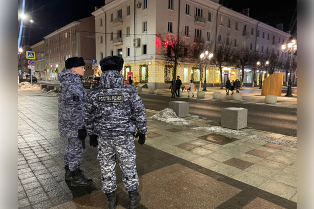 В Тверской области правопорядок на Новый год помогли обеспечить росгвардейцы